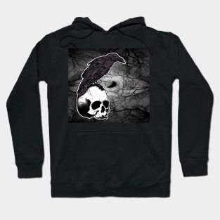 Crow and Skull Hoodie